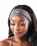 Clothing IE Alphalete Unisex Wolf Head Airtech Headband Dusty Concrete Grey 2L4400476 - Image 5