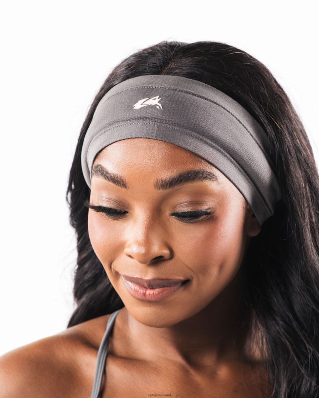 Clothing IE Alphalete Unisex Wolf Head Airtech Headband Dusty Concrete Grey 2L4400476 - Image 5