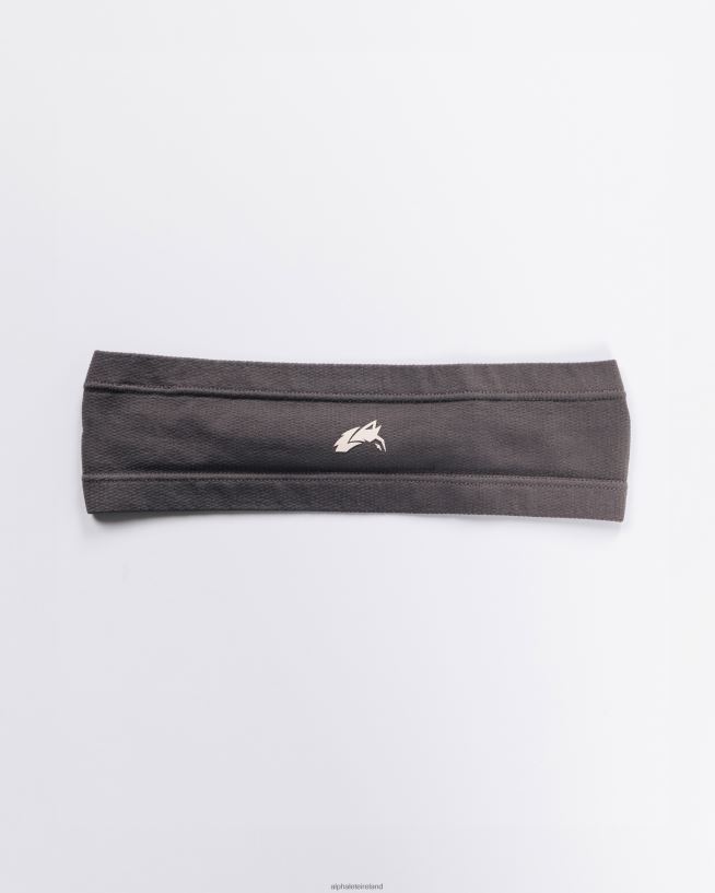 Clothing IE Alphalete Unisex Wolf Head Airtech Headband Dusty Concrete Grey 2L4400476 - Image 1