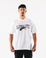 Clothing IE Alphalete Unisex Wolf Head Tee White/Black 2L4400231 - Image 2