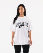 Clothing IE Alphalete Unisex Wolf Head Tee White/Black 2L4400231 - Image 3