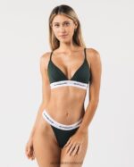 Clothing IE Alphalete Women Acute Bralette Evergreen Green 2L440091