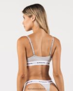 Clothing IE Alphalete Women Acute Bralette Heather Grey 2L440087 - Image 3