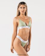 Clothing IE Alphalete Women Acute Bralette Sage Green 2L440089 - Image 2