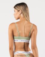 Clothing IE Alphalete Women Acute Bralette Sage Green 2L440089 - Image 3