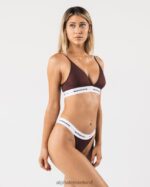 Clothing IE Alphalete Women Acute Bralette Sangria Red 2L440093 - Image 2