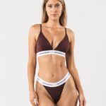 Clothing IE Alphalete Women Acute Bralette Sangria Red 2L440093