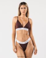 Clothing IE Alphalete Women Acute Bralette Sangria Red 2L440093