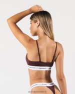 Clothing IE Alphalete Women Acute Bralette Sangria Red 2L440093 - Image 3