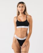 Clothing IE Alphalete Women Acute Cami Bralette Black 2L440094