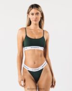 Clothing IE Alphalete Women Acute Cami Bralette Evergreen Green 2L440090