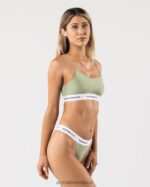 Clothing IE Alphalete Women Acute Cami Bralette Sage Green 2L440088 - Image 2