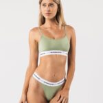 Clothing IE Alphalete Women Acute Cami Bralette Sage Green 2L440088