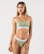 Clothing IE Alphalete Women Acute Cami Bralette Sage Green 2L440088