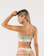 Clothing IE Alphalete Women Acute Cami Bralette Sage Green 2L440088 - Image 3