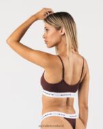 Clothing IE Alphalete Women Acute Cami Bralette Sangria Red 2L440092 - Image 3