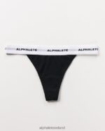 Clothing IE Alphalete Women Acute Thong Black 2L4400474 - Image 3