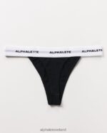 Clothing IE Alphalete Women Acute Thong Black 2L4400474 - Image 4