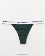 Clothing IE Alphalete Women Acute Thong Evergreen Green 2L4400472 - Image 3