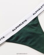 Clothing IE Alphalete Women Acute Thong Evergreen Green 2L4400472 - Image 5