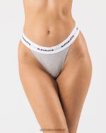 Clothing IE Alphalete Women Acute Thong Heather Grey 2L4400470