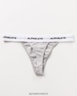 Clothing IE Alphalete Women Acute Thong Heather Grey 2L4400470 - Image 4