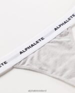 Clothing IE Alphalete Women Acute Thong Heather Grey 2L4400470 - Image 5
