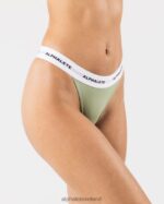 Clothing IE Alphalete Women Acute Thong Sage Green 2L4400471 - Image 2