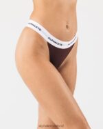 Clothing IE Alphalete Women Acute Thong Sangria Red 2L4400473 - Image 2