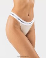 Clothing IE Alphalete Women Acute Thong Vanilla Brown 2L4400469 - Image 2