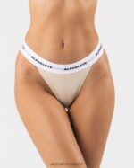 Clothing IE Alphalete Women Acute Thong Vanilla Brown 2L4400469