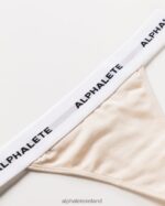 Clothing IE Alphalete Women Acute Thong Vanilla Brown 2L4400469 - Image 5