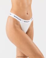 Clothing IE Alphalete Women Acute Thong White 2L4400468 - Image 2