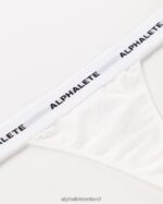 Clothing IE Alphalete Women Acute Thong White 2L4400468 - Image 5