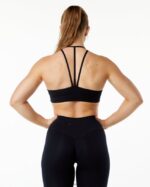 Clothing IE Alphalete Women Alphalux Tri Bra Black 2L4400147 - Image 2