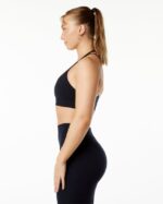 Clothing IE Alphalete Women Alphalux Tri Bra Black 2L4400147 - Image 3