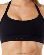 Clothing IE Alphalete Women Alphalux Tri Bra Black 2L4400147 - Image 4