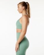 Clothing IE Alphalete Women Alphalux Tri Bra Ivy Green 2L4400142 - Image 3