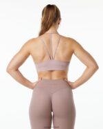 Clothing IE Alphalete Women Alphalux Tri Bra Purple Dove 2L4400145 - Image 2