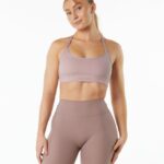 Clothing IE Alphalete Women Alphalux Tri Bra Purple Dove 2L4400145