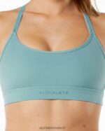 Clothing IE Alphalete Women Alphalux Tri Bra Rainfall Blue 2L4400143 - Image 4