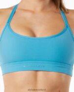 Clothing IE Alphalete Women Alphalux Tri Bra Rapids Blue 2L4400144 - Image 4