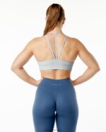 Clothing IE Alphalete Women Alphalux Tri Bra Thundercloud Grey 2L4400141 - Image 2