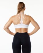 Clothing IE Alphalete Women Alphalux Tri Bra White 2L4400140 - Image 2
