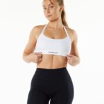 Clothing IE Alphalete Women Alphalux Tri Bra White 2L4400140