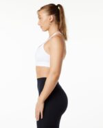 Clothing IE Alphalete Women Alphalux Tri Bra White 2L4400140 - Image 3