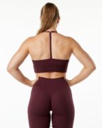 Clothing IE Alphalete Women Alphalux Wonder Bra Black Cherry Red 2L4400139 - Image 2
