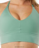 Clothing IE Alphalete Women Alphalux Wonder Bra Ivy Green 2L4400135 - Image 4
