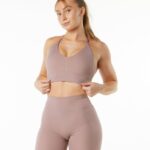 Clothing IE Alphalete Women Alphalux Wonder Bra Passive Purple 2L4400137