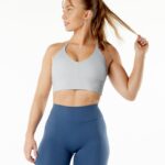 Clothing IE Alphalete Women Alphalux Wonder Bra Thundercloud Grey 2L4400134